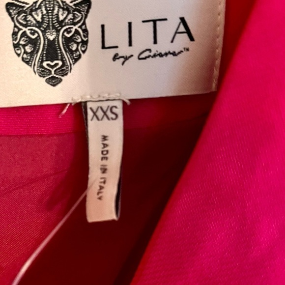 Lita by Ciara Bodycon Dress Hot Pink XXS V Neck Teen Tween Petite Formal Church - Picture 4 of 16